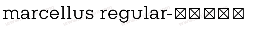 marcellus regular字体转换
